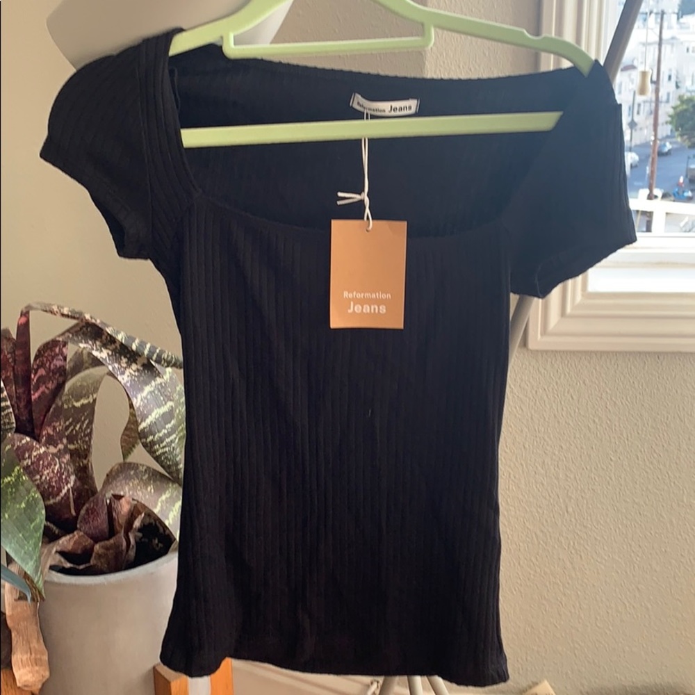 Reformation black T-shirt
